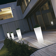 Кашпо SCHIO CONO OUTDOOR d 30 h 68 см белый